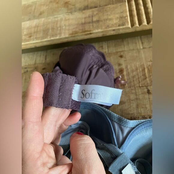 Set of two padded push up bras | purple and blue | Sofra and Lacy | size 36B - Picture 6 of 7